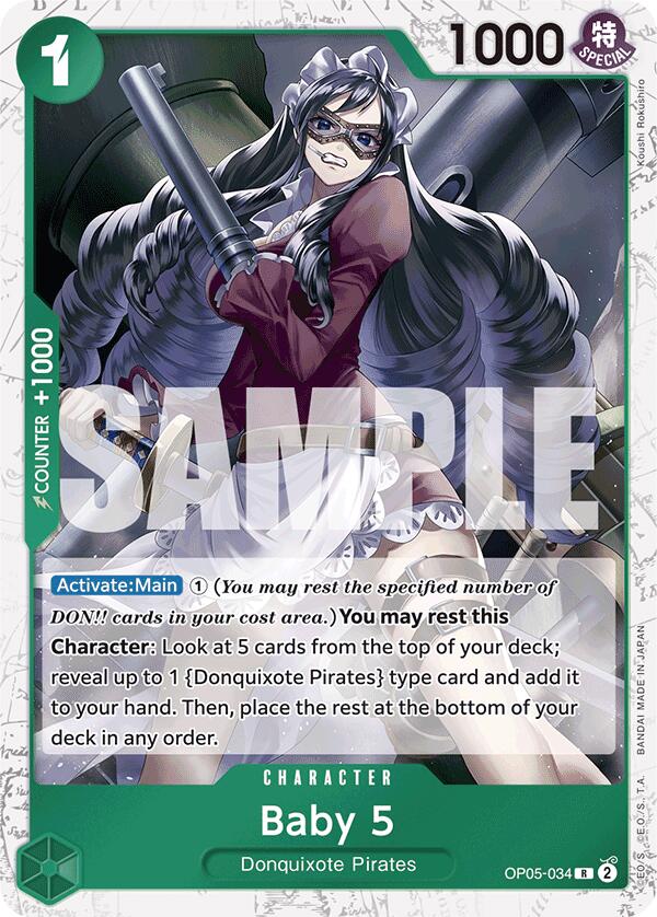 Baby 5 (OP05-034) (Jolly Roger Foil) [Premium Booster -The Best-] Bandai