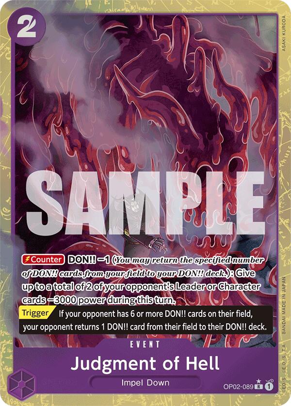Judgment of Hell (Alternate Art) [Premium Booster -The Best-] Bandai
