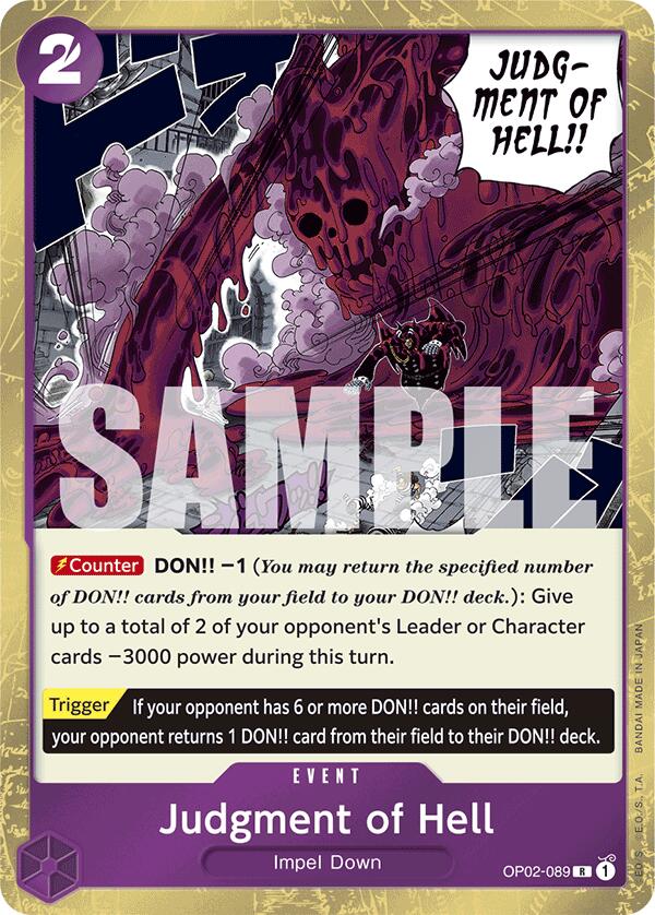 Judgment of Hell (Jolly Roger Foil) [Premium Booster -The Best-] Bandai