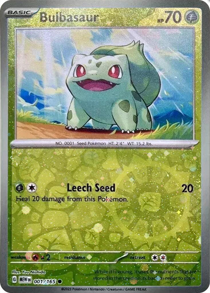 Bulbasaur (001/165) (Cosmos Holo) (Costco Exclusive) [Miscellaneous Cards] Pokémon