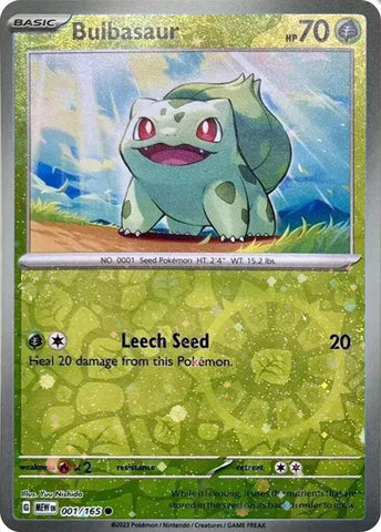 Bulbasaur (001/165) (Cosmos Holo) (Costco Exclusive) [Miscellaneous Cards] Pokémon