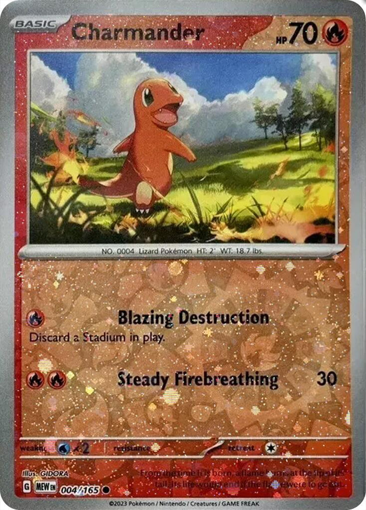 Charmander (004/165) (Cosmos Holo) (Costco Exclusive) [Miscellaneous Cards] Pokémon