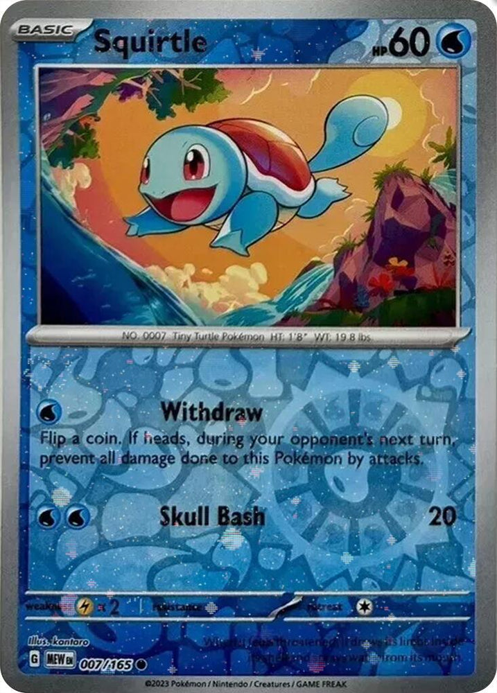 Squirtle (007/165) (Cosmos Holo) (Costco Exclusive) [Scarlet & Violet 151] Pokémon