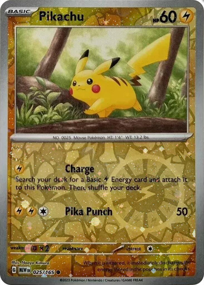 Pikachu (025/165) (Cosmos Holo) (Costco Exclusive) [Miscellaneous Cards] Pokémon
