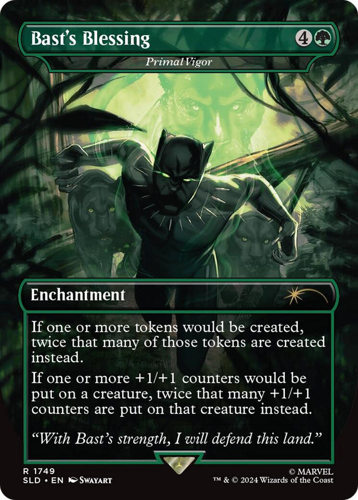 Bast's Blessing - Primal Vigor [Secret Lair Drop Series] Magic: The Gathering