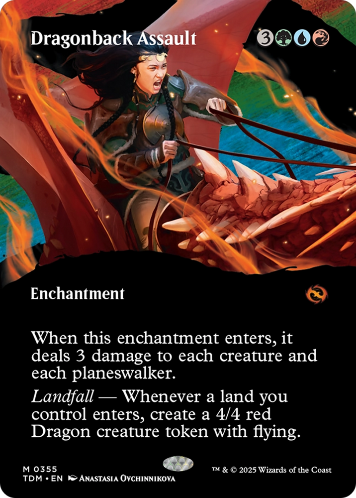 Dragonback Assault (Borderless) [Tarkir: Dragonstorm] Magic: The Gathering