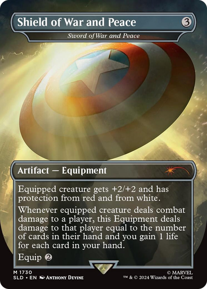 Shield of War and Peace - Sword of War and Peace (Rainbow Foil) [Secret Lair Drop Series] Magic: The Gathering