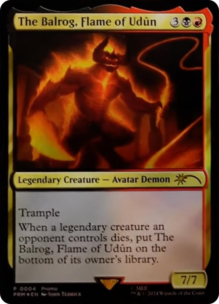 The Balrog, Flame of Udun [Resale Promos] Magic: The Gathering