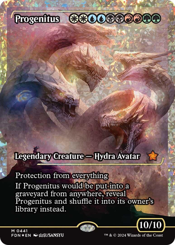 Progenitus (Showcase) (Fracture Foil) [Foundations] Magic: The Gathering