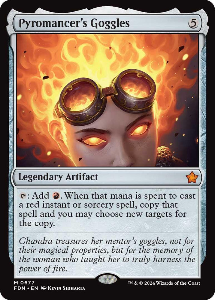 Pyromancer's Goggles [Foundations] Magic: The Gathering