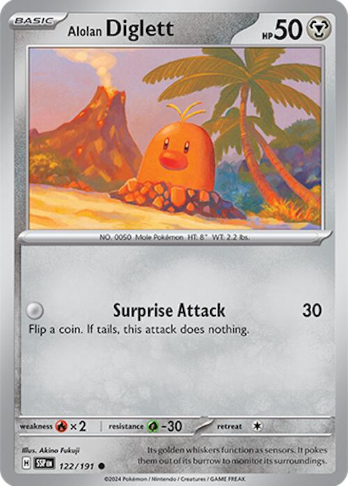 Alolan Diglett (122/191) [Scarlet & Violet: Surging Sparks] Pokémon