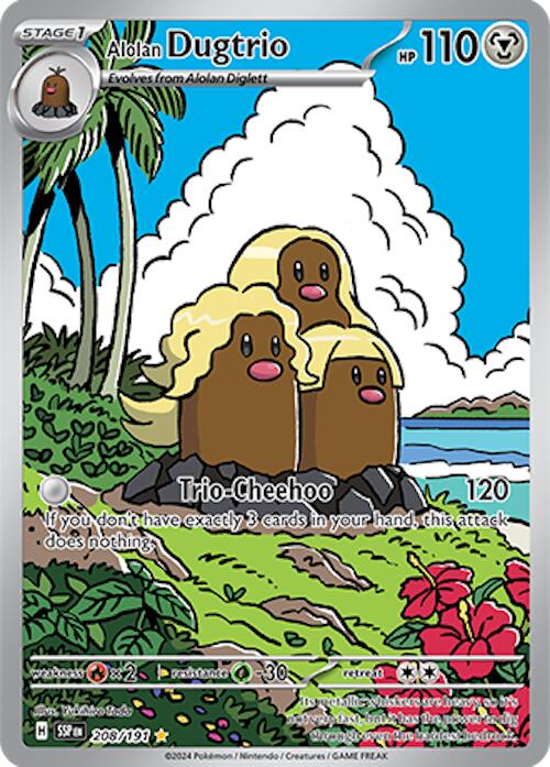 Alolan Dugtrio (208/191) [Scarlet & Violet: Surging Sparks] Pokémon