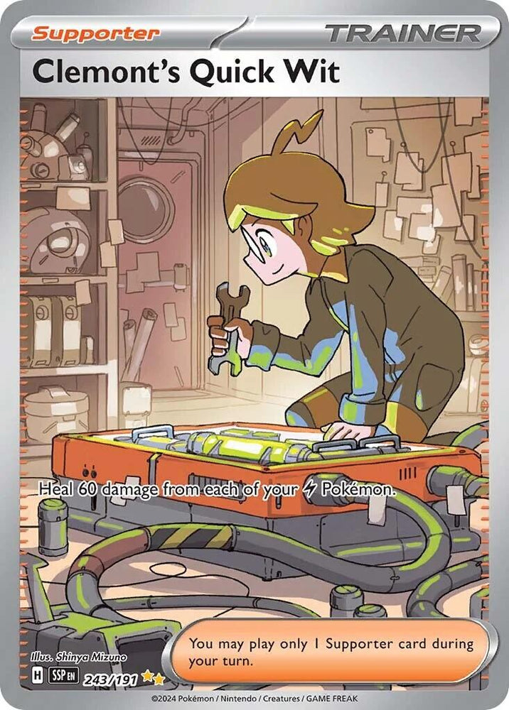 Clemont's Quick Wit (243/191) [Scarlet & Violet: Surging Sparks] Pokémon