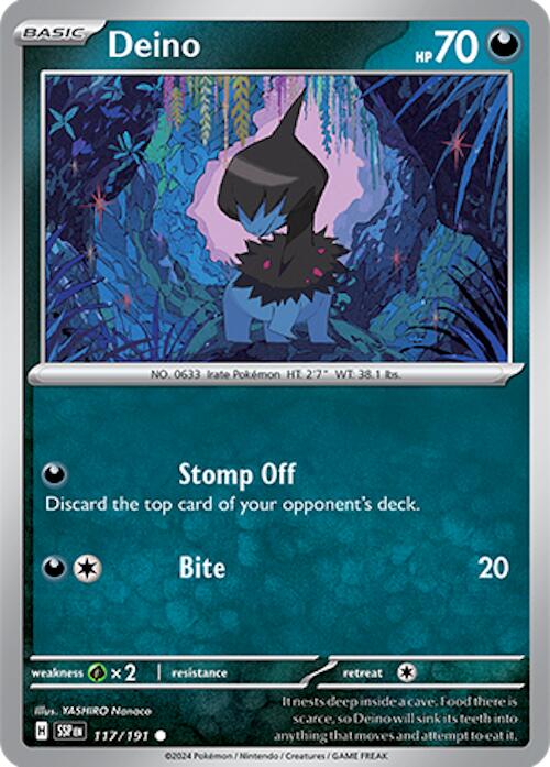 Deino (117/191) [Scarlet & Violet: Surging Sparks] Pokémon