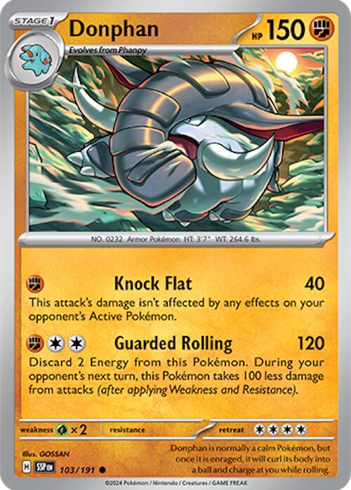 Donphan (103/191) [Scarlet & Violet: Surging Sparks] Pokémon