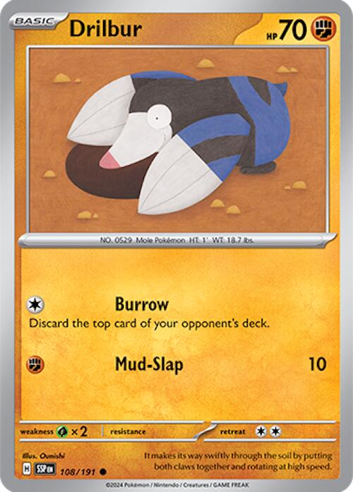 Drilbur (108/191) [Scarlet & Violet: Surging Sparks] Pokémon