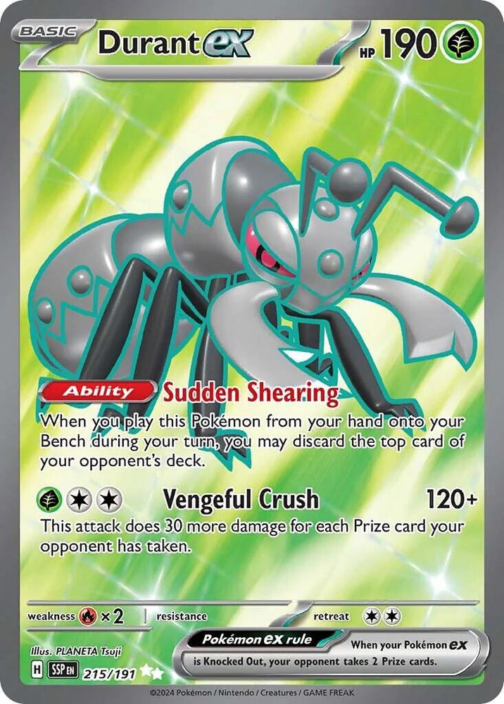 Durant ex (215/191) [Scarlet & Violet: Surging Sparks] Pokémon