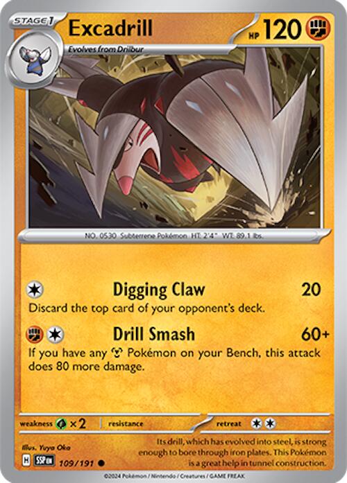 Excadrill (109/191) [Scarlet & Violet: Surging Sparks] Pokémon