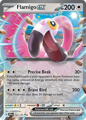 Flamigo ex (160/191) [Scarlet & Violet: Surging Sparks] Pokémon