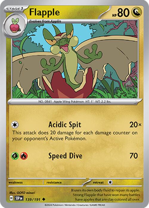 Flapple (139/191) [Scarlet & Violet: Surging Sparks] Pokémon