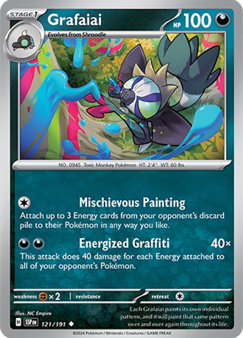 Grafaiai (121/191) [Scarlet & Violet: Surging Sparks] Pokémon