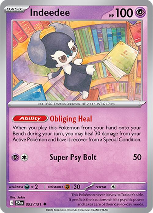 Indeedee (093/191) [Scarlet & Violet: Surging Sparks] Pokémon