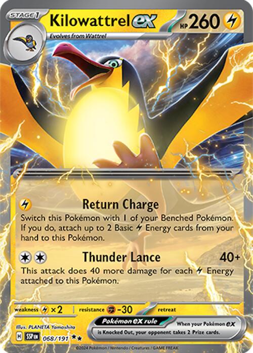 Kilowattrel ex (068/191) [Scarlet & Violet: Surging Sparks] Pokémon