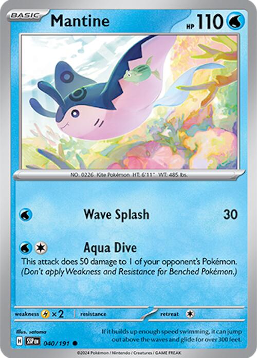 Mantine (040/191) [Scarlet & Violet: Surging Sparks] Pokémon