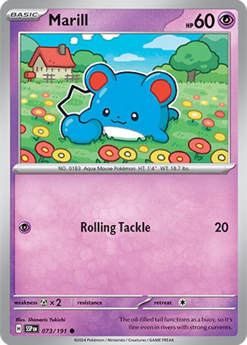 Marill (073/191) [Scarlet & Violet: Surging Sparks] Pokémon