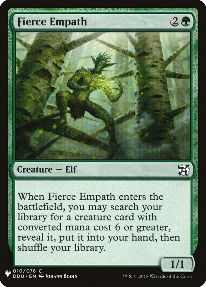 Fierce Empath [Mystery Booster] Magic: The Gathering