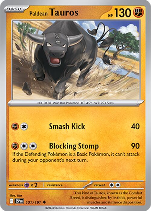 Paldean Tauros (101/191) [Scarlet & Violet: Surging Sparks] Pokémon