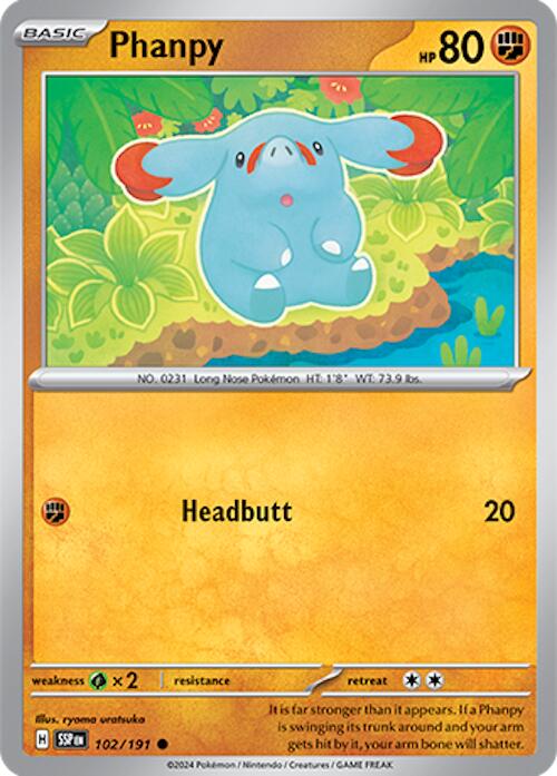 Phanpy (102/191) [Scarlet & Violet: Surging Sparks] Pokémon