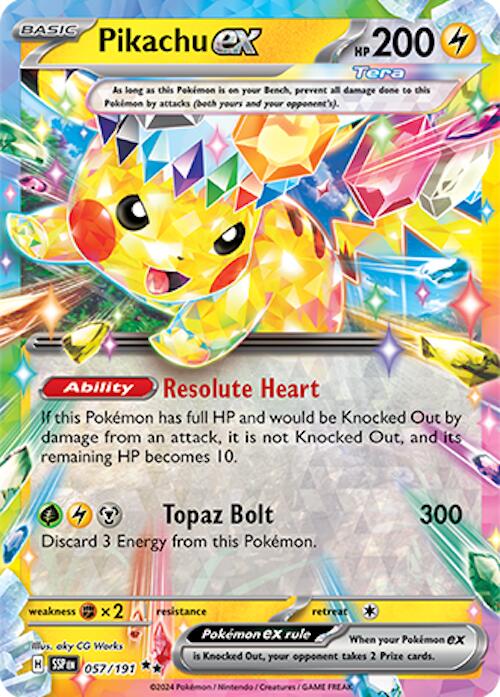 Pikachu ex (057/191) [Scarlet & Violet: Surging Sparks] Pokémon