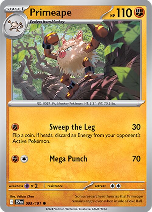 Primeape (099/191) [Scarlet & Violet: Surging Sparks] Pokémon