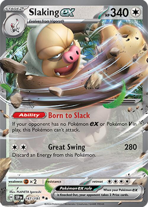 Slaking ex (147/191) [Scarlet & Violet: Surging Sparks] Pokémon