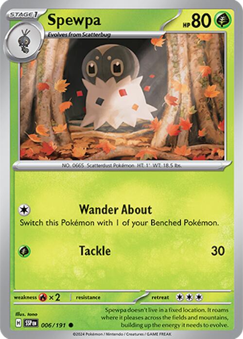 Spewpa (006/191) [Scarlet & Violet: Surging Sparks] Pokémon