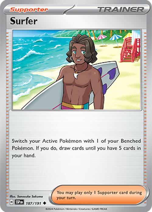 Surfer (187/191) [Scarlet & Violet: Surging Sparks] Pokémon