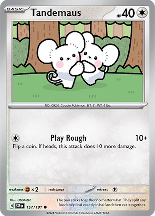 Tandemaus (157/191) [Scarlet & Violet: Surging Sparks] Pokémon