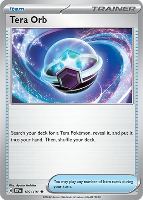 Tera Orb (189/191) [Scarlet & Violet: Surging Sparks] Pokémon