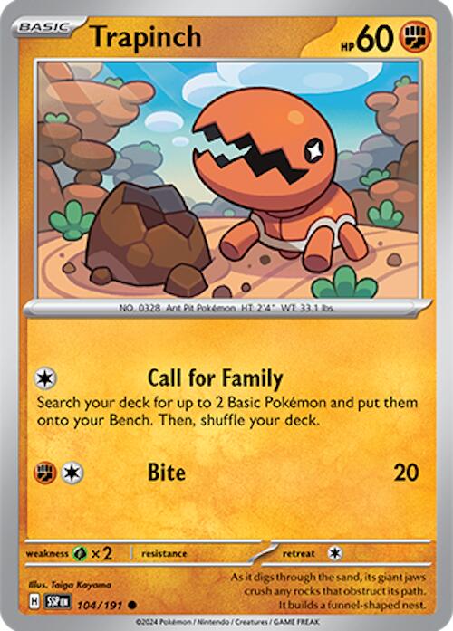 Trapinch (104/191) [Scarlet & Violet: Surging Sparks] Pokémon