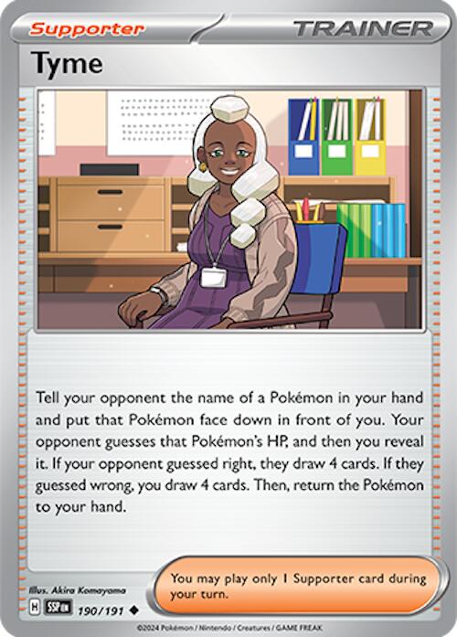 Tyme (190/191) [Scarlet & Violet: Surging Sparks] Pokémon