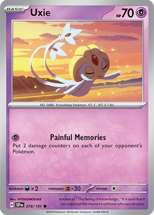 Uxie (078/191) [Scarlet & Violet: Surging Sparks] Pokémon