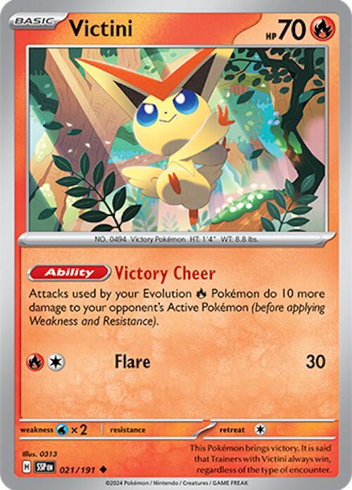 Victini (021/191) [Scarlet & Violet: Surging Sparks] Pokémon