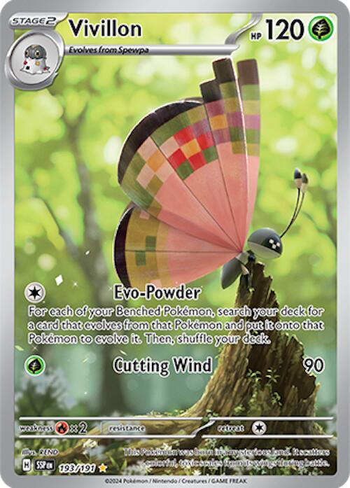 Vivillon (193/191) [Scarlet & Violet: Surging Sparks] Pokémon