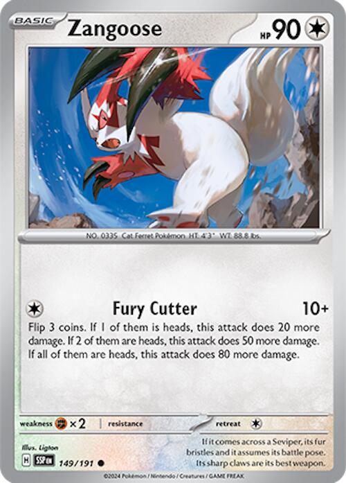 Zangoose (149/191) [Scarlet & Violet: Surging Sparks] Pokémon