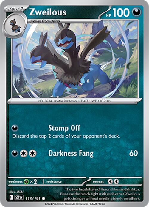 Zweilous (118/191) [Scarlet & Violet: Surging Sparks] Pokémon