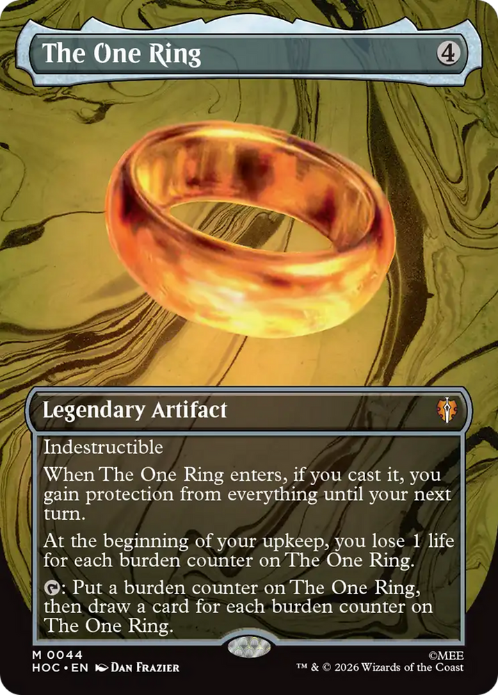 The One Ring (Borderless) [The Hobbit] Magic: The Gathering