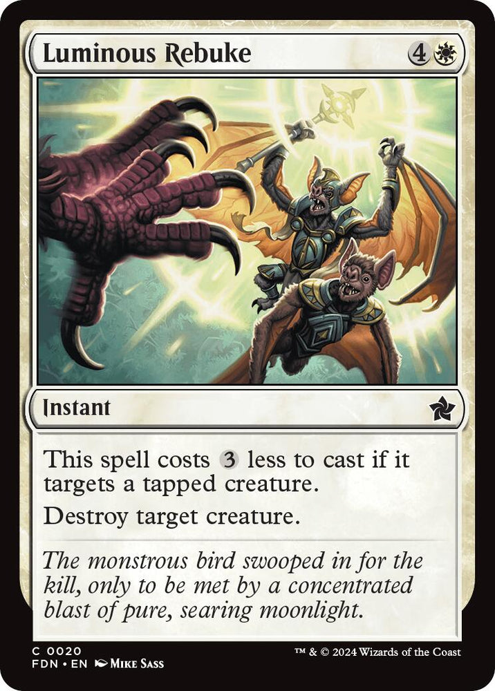 Luminous Rebuke [Foundations] Magic: The Gathering