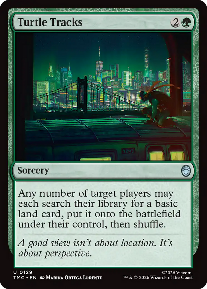 Turtle Tracks [Teenage Mutant Ninja Turtles Commander] Magic: The Gathering