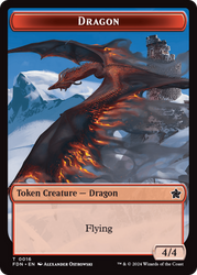 Dragon (0016) // Dragon (0017) Doubled-Sided Token [Foundations Tokens] Magic: The Gathering